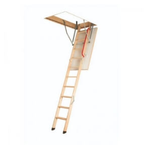 Loft hatch with folding ladders